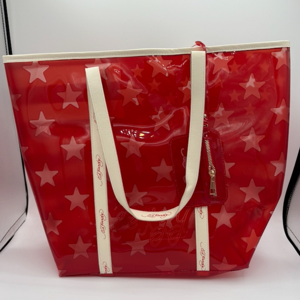 Ed Hardy Red Flag Tote Bag